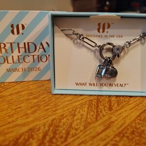 Elegant Silver Charm Necklace with Heart and Gem Accents